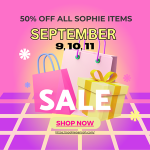 HURRY 50% OFF on all Sophie Products for a limited time. Minimum purchase P300 ONLY
